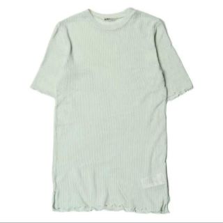 コモリ(COMOLI)の AURALEE 19SS シースルーリブクルーネックTシャツ半袖(Tシャツ(半袖/袖なし))