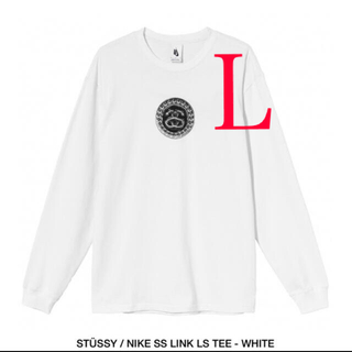 ステューシー(STUSSY)のSTUSSY ×NIKE SS LINK LS TEE - WHITE(Tシャツ/カットソー(七分/長袖))
