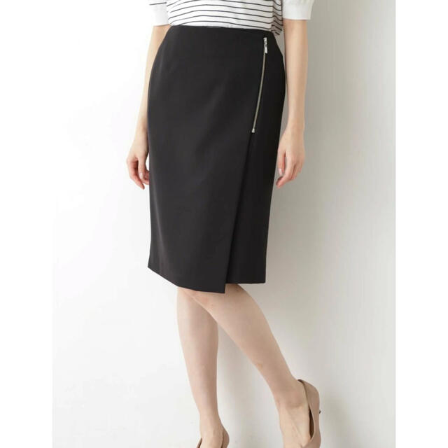 NATURAL BEAUTY BASIC(ナチュラルビューティーベーシック)のNBB サイドジップタイトスカート レディースのスカート(ひざ丈スカート)の商品写真