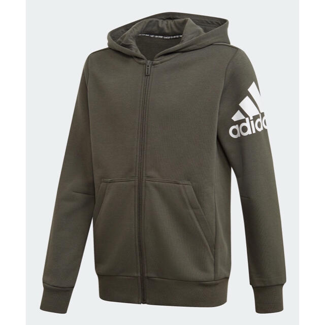 adidas(アディダス)のadidas フード付きパーカー 110 キッズ/ベビー/マタニティのキッズ服男の子用(90cm~)(ジャケット/上着)の商品写真