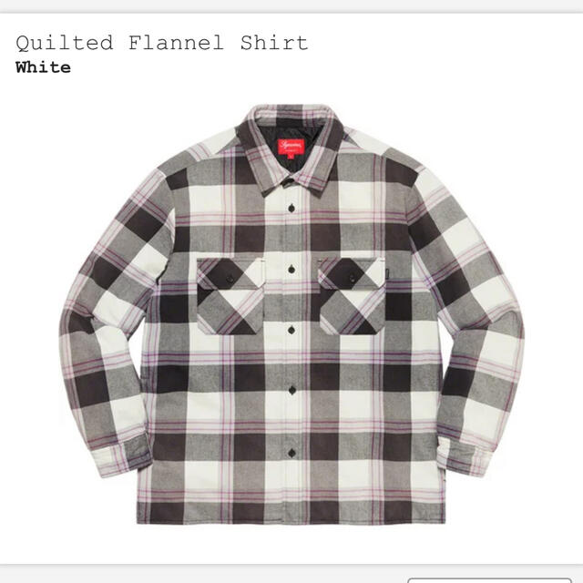 Supreme Quilted Flannel Shirt シュプリーム　L