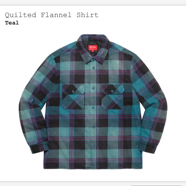 Supreme Quilted Flannel Shirt シュプリーム　M