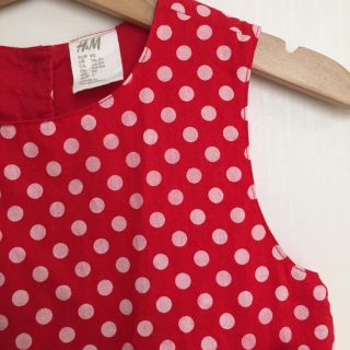 エイチアンドエム(H&M)のミニーちゃん風❤️ワンピ size92(ワンピース)