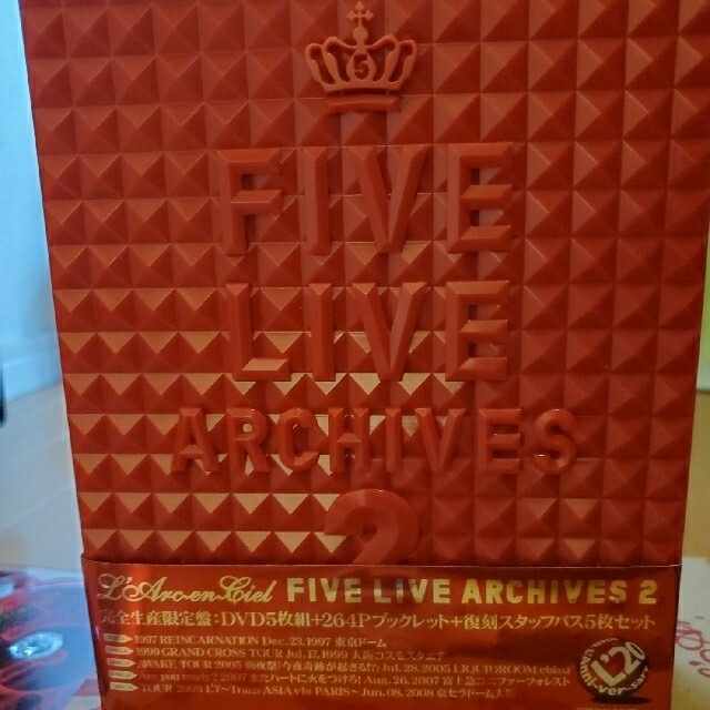 L'Arc〜en〜Ciel FIVE LIVE ARCHIVES 2 DVD