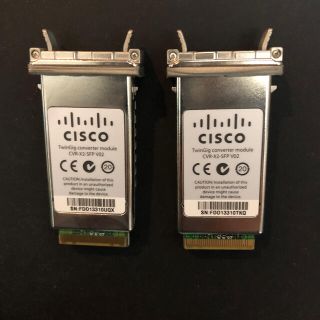 CISCO純正 コンバータモジュール CVR-X2-SFP V02 2個セット(PC周辺機器)