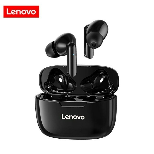 Lenovo(レノボ)のLenovo XT90 ワイヤレスイヤホン−ブラック スマホ/家電/カメラのオーディオ機器(ヘッドフォン/イヤフォン)の商品写真