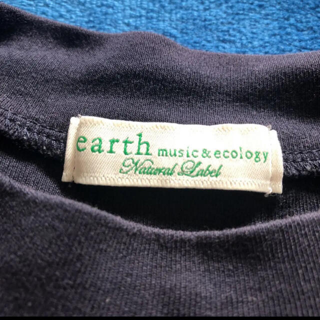 earth music & ecology(アースミュージックアンドエコロジー)の無地 ロンT 紺 earth レディースのトップス(Tシャツ(長袖/七分))の商品写真