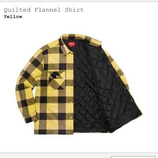 Supreme Quilted Flannel Shirt イエローM