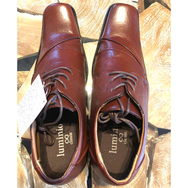 luminio ルミニーオ ビジネスシューズ ブラウン 26cm 革靴 メンズの靴/シューズ(ドレス/ビジネス)の商品写真