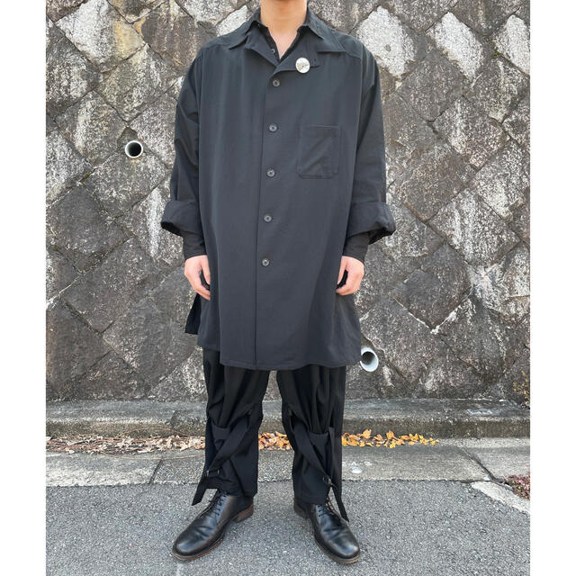 Yohji Yamamoto(ヨウジヤマモト)のyohji yamamoto pour homme ラグランシャツコート メンズのジャケット/アウター(その他)の商品写真