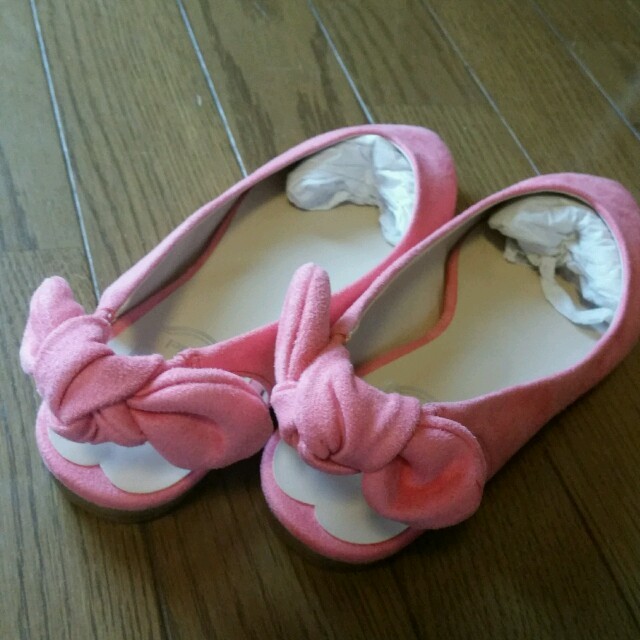 SNIDEL(スナイデル)のリボンポインテッドパンプス：ピンク レディースの靴/シューズ(ハイヒール/パンプス)の商品写真