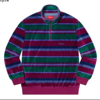 シュプリーム(Supreme)のSupreme Stripe Velour Half Zip Pullover (その他)