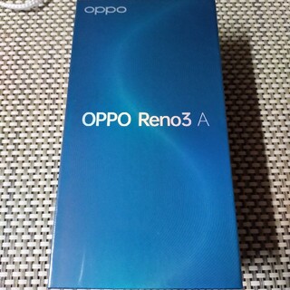 アンドロイド(ANDROID)のOPPO Reno3A OPU33 (OPU33SKU)新品未使用未開封ブラック(スマートフォン本体)