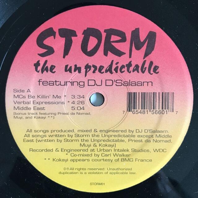 ヒップホップ+ラップ Storm The Unpredictable