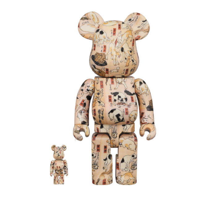 BE@RBRICK 歌川国芳 「猫飼好五十三疋」100％ u0026 400％-