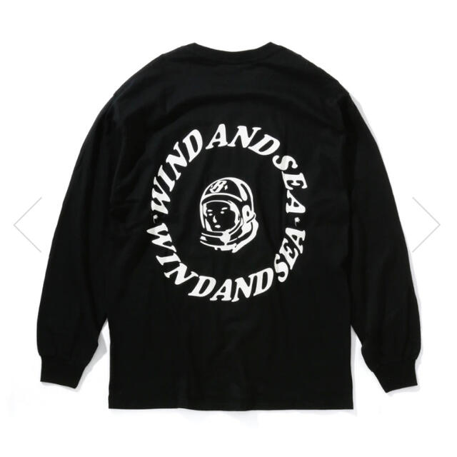 【在庫あり】 × windandsea ビリオネアボーイズクラブ L 黒 ロンＴ Tシャツ/カットソー(七分/長袖)