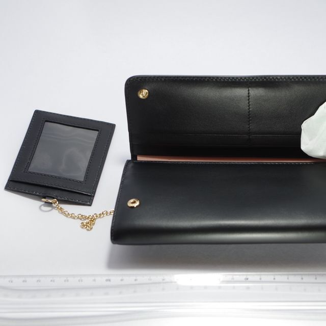 miumiu - 【新品】ミュウミュウ 長財布 本革 リボン 財布 ブラック