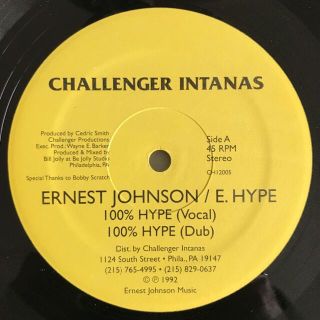 Ernest Johnson - 100% Hype(ヒップホップ/ラップ)