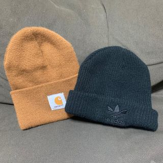 カーハート(carhartt)のCarharttニット帽 adidasニット帽 セット(ニット帽/ビーニー)