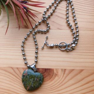 アメリヴィンテージ(Ameri VINTAGE)のSALE✴︎matte original  Heart necklace❻(ネックレス)