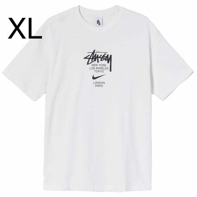 STUSSY NIKE INTERNATIONAL TEE WHITE L