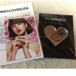 マック(MAC)のBLACKPINK LISAサイン入りトレカ　スマホミラー　MAC(アイドルグッズ)