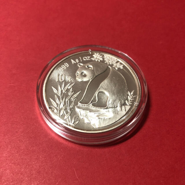 1993  パンダ銀貨 10元 1オンス  エンタメ/ホビーの美術品/アンティーク(貨幣)の商品写真