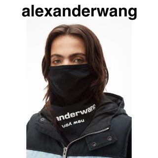 アレキサンダーワン(Alexander Wang)のアレキサンダーワン alexanderwang ロゴバンダナマスク black(ネックウォーマー)