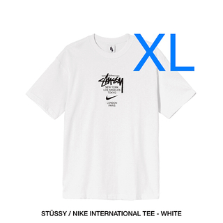 ステューシー(STUSSY)の【XL】STUSSY NIKE INTERNATIONAL TEE WHITE(Tシャツ/カットソー(半袖/袖なし))