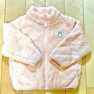 アカチャンホンポ(アカチャンホンポ)の【お値打ち品】フリース 女の子 100センチ サーモンピンク ファーリー(ジャケット/上着)