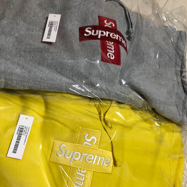 supreme cross box logo fooded