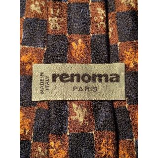 レノマ(RENOMA)の【renoma】美品　ネクタイ　シックな格子柄(ネクタイ)