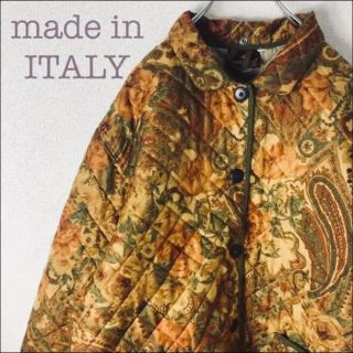 バーバリー(BURBERRY)のイタリア製　花柄　ペイズリー柄　ジャケット(ブルゾン)