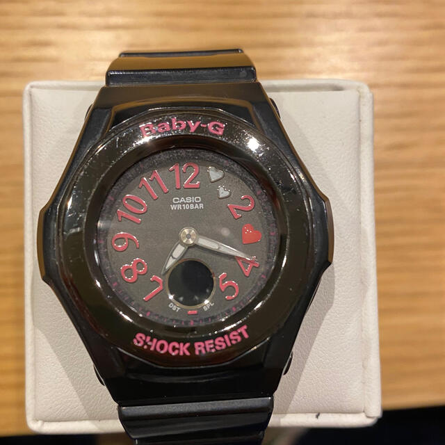 Baby-G(ベビージー)のbaby-G BGA-105B 黒ピンク レディースのファッション小物(腕時計)の商品写真