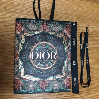 クリスチャンディオール(Christian Dior)の【abc様専用】Dior ディオール 紙袋 ショッパー 袋  リボン2本付き(ショップ袋)