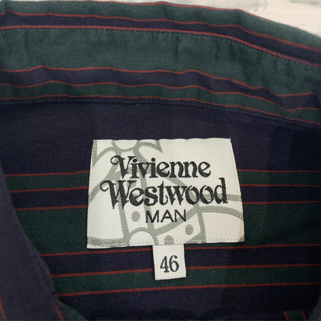 Vivienne Westwood(ヴィヴィアンウエストウッド)のVivienne West Wood Man 19ss シルク　ストライプシャツ メンズのトップス(シャツ)の商品写真