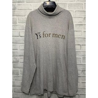 ヨウジヤマモト(Yohji Yamamoto)のY’S for men ワイズフォーメン　ハイネック　ロゴ　カットソー　ロンT(Tシャツ/カットソー(七分/長袖))