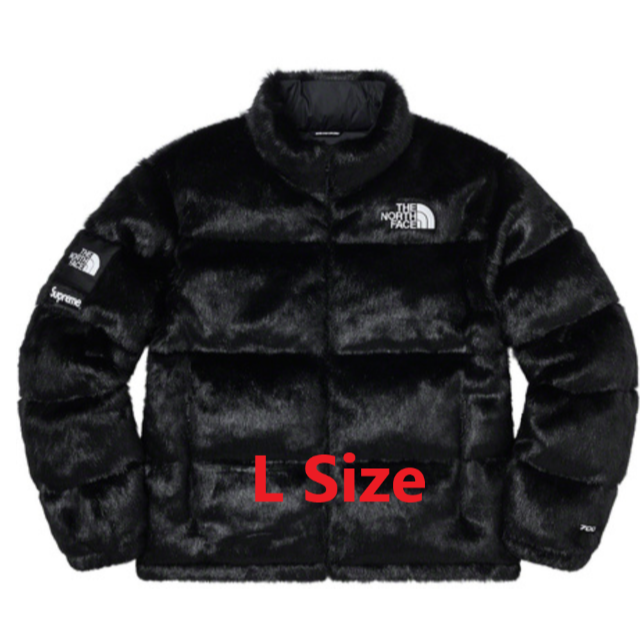 Supreme TheNorthFace Faux Fur Nuptse Lメンズ