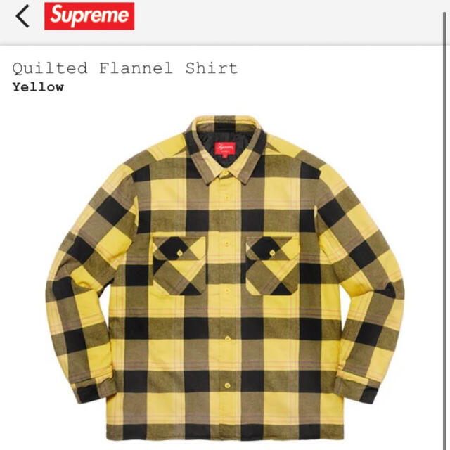 価格比較 Quilted Flannel Shirt supreme S シャツ