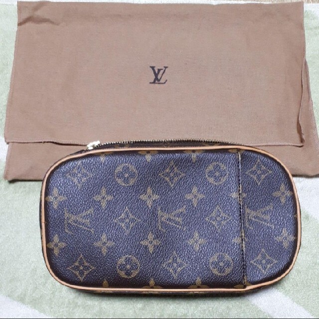 バッグ美品LOUIS VUITTON  モノグラム ポシェットガンジュ