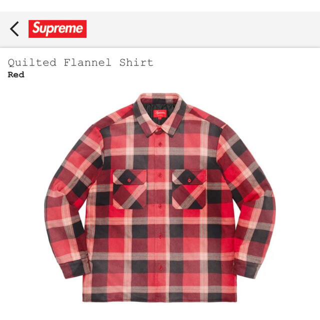 supreme Quilted Flannel Shirt Sサイズ 01