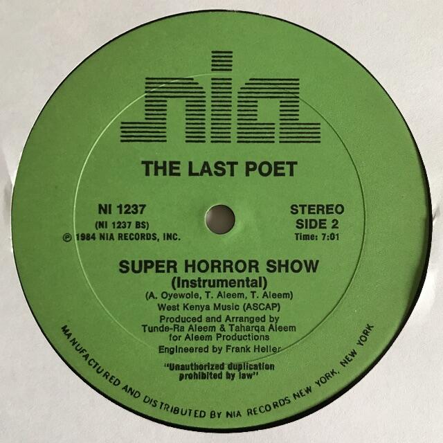 minorThe Last Poet - Super Horror Show