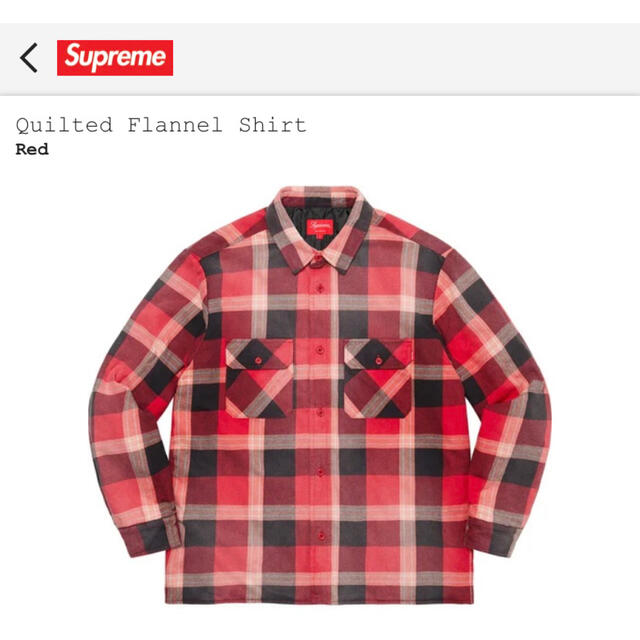 Sサイズ Supreme quilted flannel シャツ