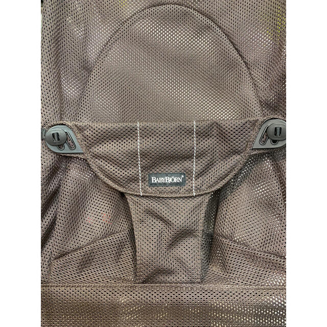 BABYBJORN(ベビービョルン)のベビービョルン バウンサー ブラウン　メッシュ キッズ/ベビー/マタニティの寝具/家具(ベビーベッド)の商品写真