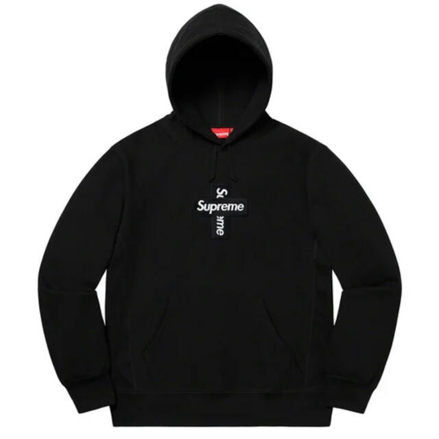 SmallS状態supreme Cross Box Logo Hooded Sweatshirt
