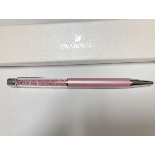 スワロフスキー(SWAROVSKI)のロゴ入りSWAROVSKI 早い者勝ちボールペン　ピンク　リボン 付き🎀(ペン/マーカー)