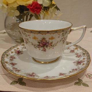 ノリタケ(Noritake)のレア 廃盤☆ローズパレス ノリタケ ダイヤモンドコレクション  カップ＆ソーサー(食器)