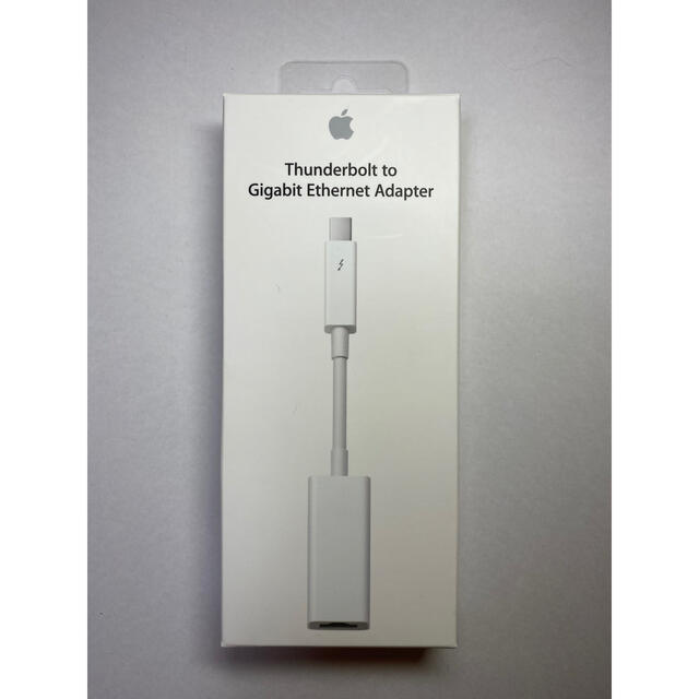 Apple(アップル)のThunderbolt to Gigabit Ethernet Adapter スマホ/家電/カメラのPC/タブレット(PC周辺機器)の商品写真