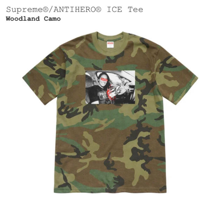 Supreme(シュプリーム)のSupreme x ANTIHERO ICE Tee M camo メンズのトップス(Tシャツ/カットソー(半袖/袖なし))の商品写真