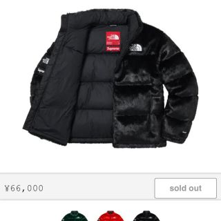 シュプリーム(Supreme)のSupremeNorth FaceFaux Fur Nuptse Jacket (ダウンジャケット)